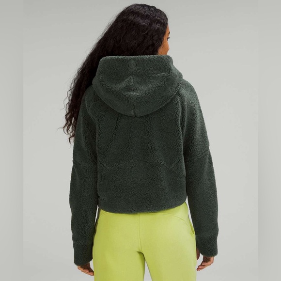 Lululemon Scuba Textured Sherpa Half-Zip Fleece Hoodie - Size M/L - Picture 2 of 10